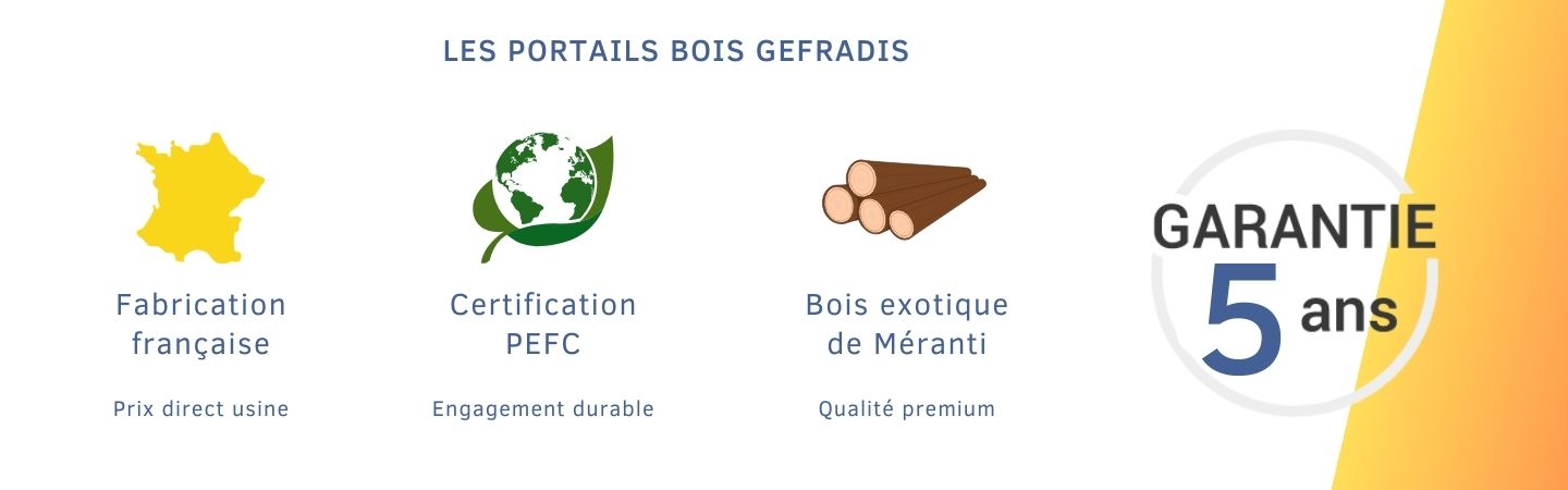 portail bois gefradis